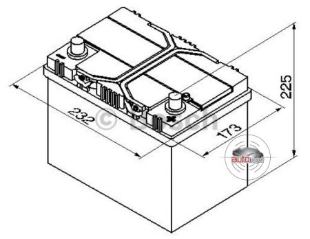 Akumulator Bosch S4 60ah 540a 12V Prawy Plus P+